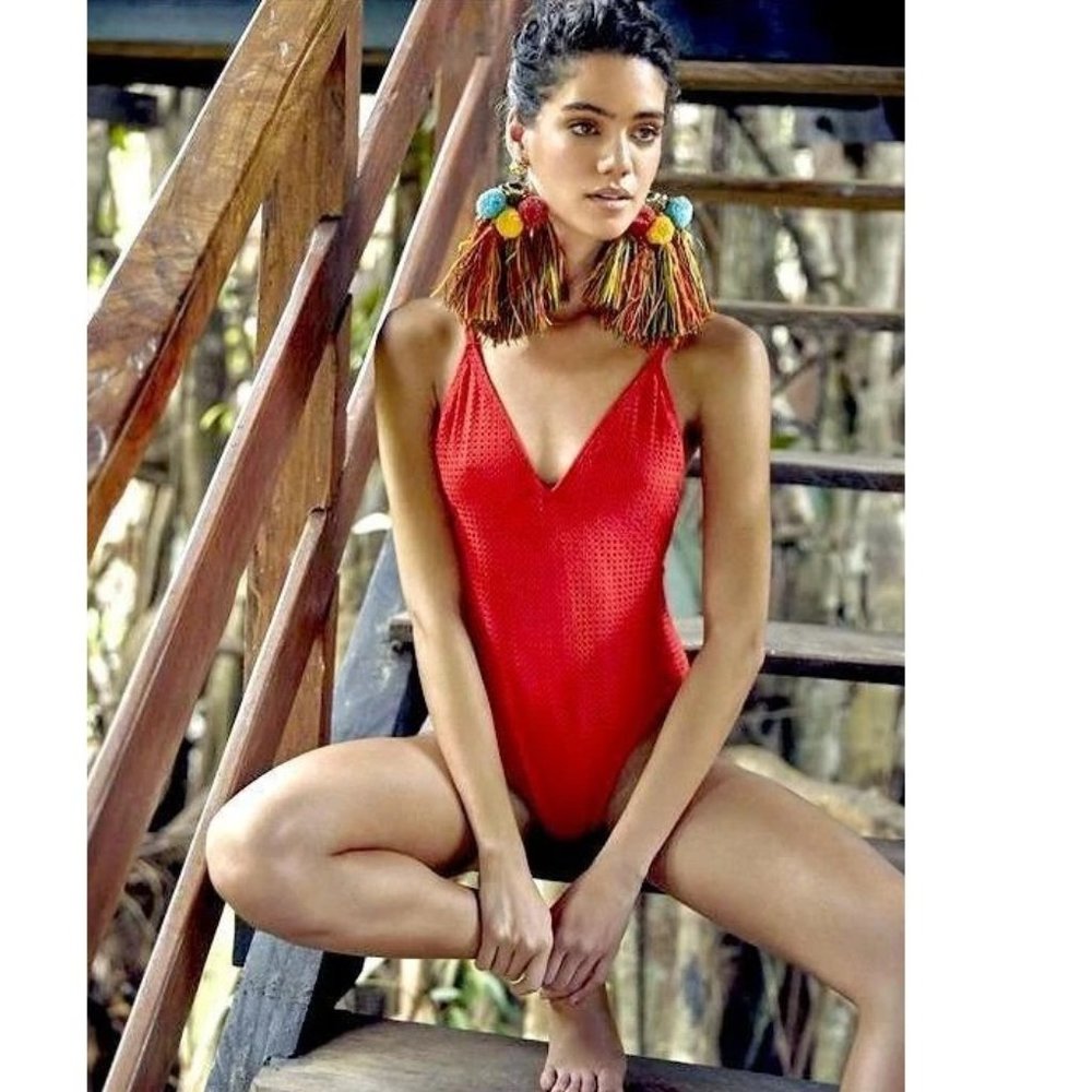 NWT Aguaclara Swimwear Naranja One Piece Swimsuit